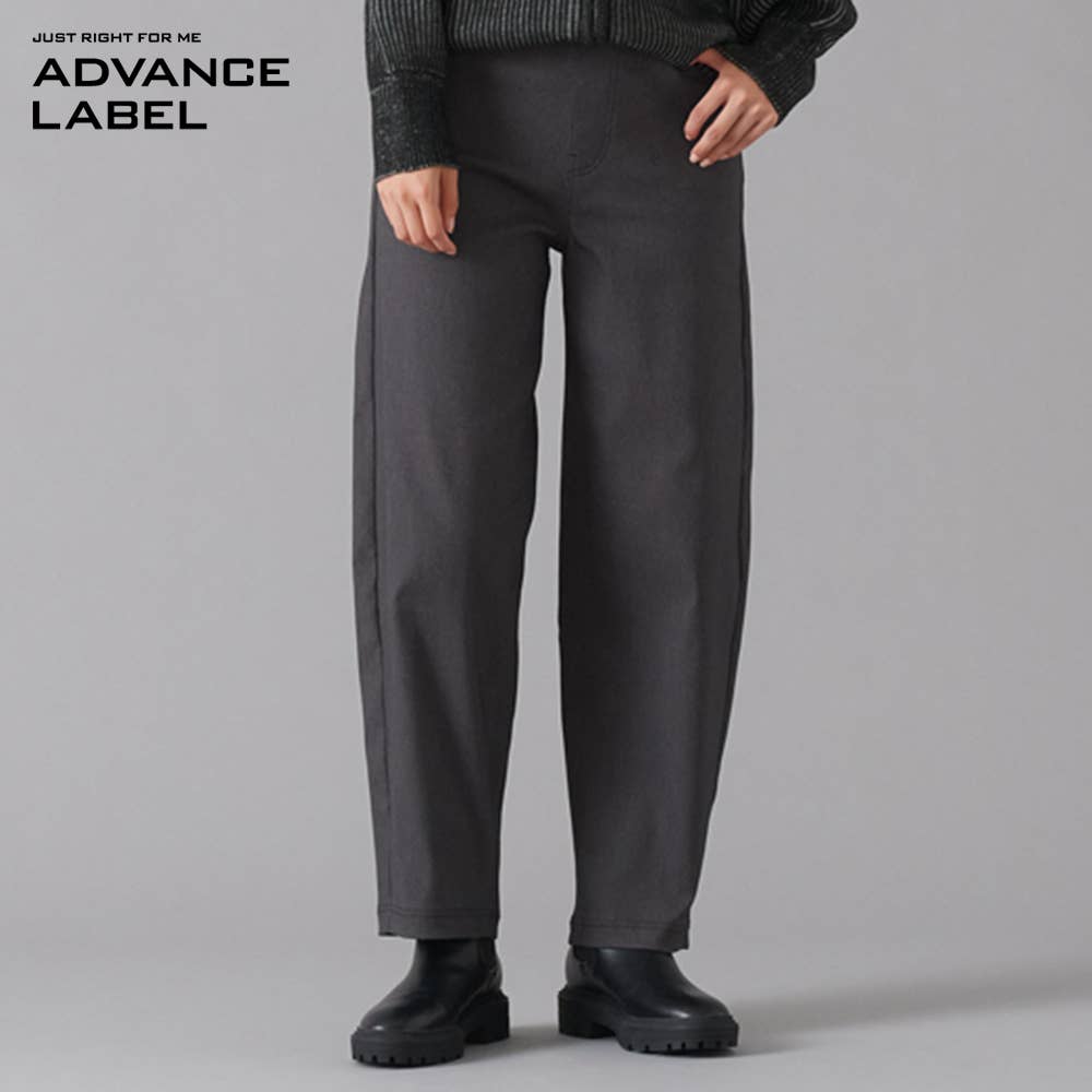 [Tapered] Denim-style twill curved pants [SALE]